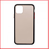 Чехол-накладка Slim Case для Apple Iphone 11 / Iphone XI (силикон+пластик) с черными ободом и красным кнопками