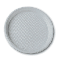 Тарелка пластиковая однаразовая 205 мм белая