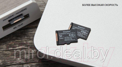 Карта памяти Kingston Canvas Select Plus 100R microSDHC Class10 UHS-I U1 V10 A1 128GB - фото 5 - id-p144695327