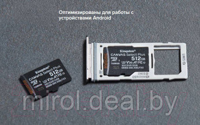 Карта памяти Kingston Canvas Select Plus 100R microSDHC Class10 UHS-I U1 V10 A1 128GB - фото 6 - id-p144695327