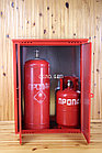 Шкаф на два газовых баллона (оцинкованный, цвет красный), фото 4