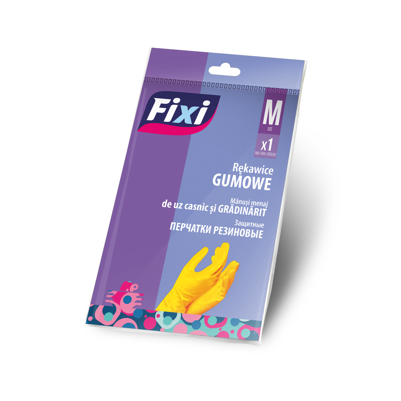 Защитные перчатки резиновые FIXI  (размер M) (5184)