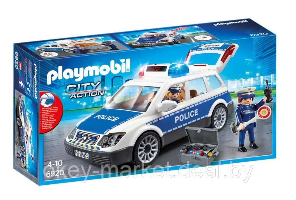 Полицейская машина со светом и звуком Playmobil  6920