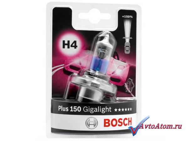 Автомобильная лампа Bosch H4 Gigalight +150 1987301136