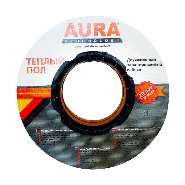 Нагревательный кабель Aura KTA 17W 12 м 200 Вт - фото 3 - id-p144715350