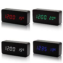 Часы электронные настольные LED Wooden Clock VST-862, фото 3