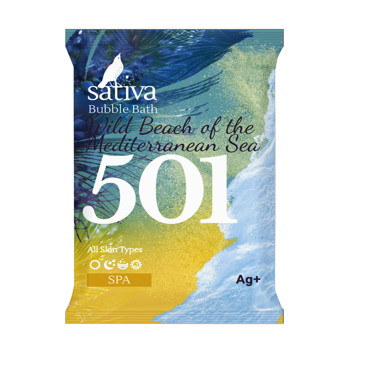 Пена для ванны «Дикий пляж Средиземного моря» №501, 15 гр. (Sativa)