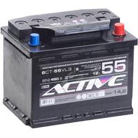 АкТех ActiveFrost 6СТ-55 VLЗ R 55Ач 450А - автомобильный аккумулятор