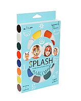 Аквагрим профессиональный SPLASH палитра 8 цветов «Классики» с кистью, спонжем и инструкцией, фото 1
