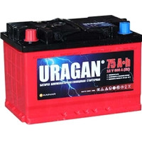 Uragan L 75Ач 600А - автомобильный аккумулятор