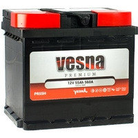 Vesna Premium PR55H 55Ач 560А - автомобильный аккумулятор