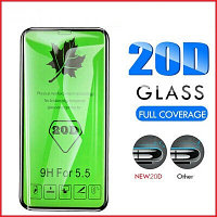 Защитное стекло 3d-20d для Apple Iphone 12 / 12 Pro черный (полная проклейка)