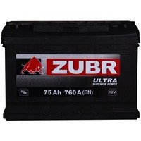Zubr Ultra 75Ач 760А - автомобильный аккумулятор