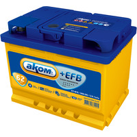 AKOM +EFB 62 62Ач 580А - автомобильный аккумулятор