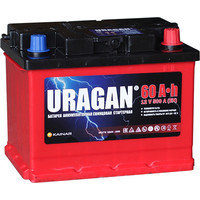 Uragan R 60Ач 500А - автомобильный аккумулятор