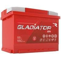 Gladiator EFB 6СТ-55L0 55Ач 550А - автомобильный аккумулятор