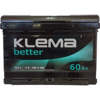 Klema Better 6CТ-60А0 60Ач 600А - автомобильный аккумулятор