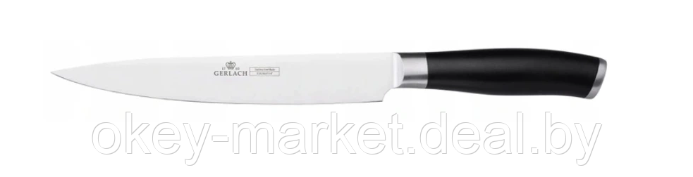 Набор ножей 5 шт. с деревянным блоком Gerlach Deco Black - фото 6 - id-p144751580