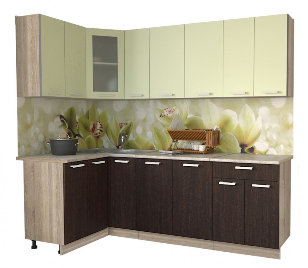 Угловая кухня МИЛА стандарт 1,2х2,3 м. много цветов и комбинаций! фабрика Интерлиния - фото 6 - id-p56002280