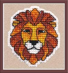 Вышивка 1170 «Значок-лев» (Овен)