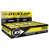 Мяч профессиональный для сквоша Dunlop White Pro (12 мячей в коробке) (арт. 627DN700118T)