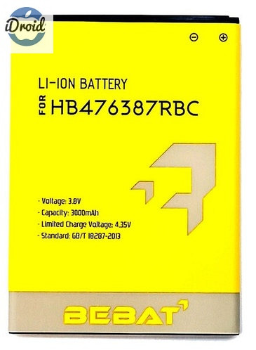 Аккумулятор для Huawei Honor 3X G750 (HB476387RBC) BEBAT