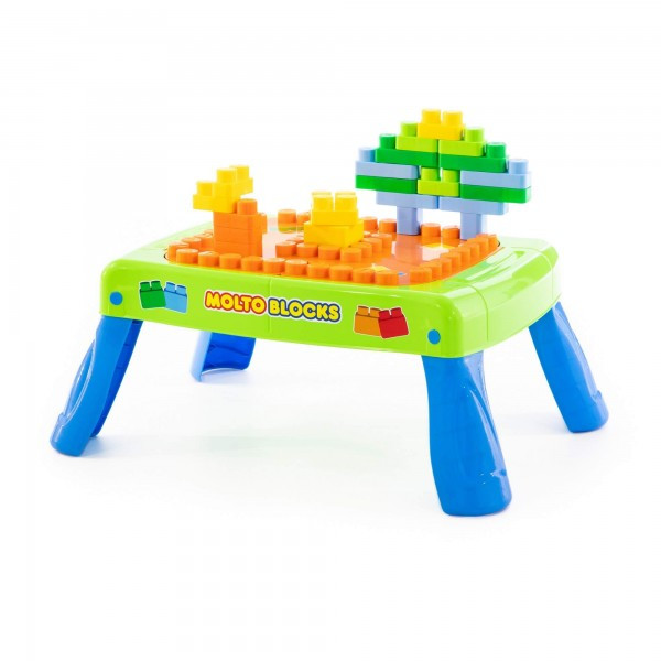 Детский игровой набор с конструктором с элементом вращения (20 элементов) в коробке (зелёный) арт. 57990 - фото 3 - id-p144799885