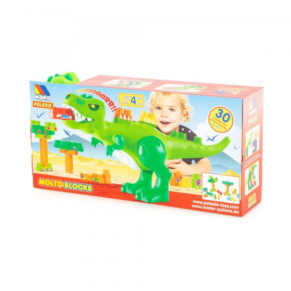 Детский игровой набор "Динозавр" + конструктор (30 элементов) (в коробке) арт. 67807 Полесье - фото 5 - id-p144799889
