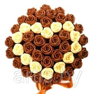 Шоколадные розы в коробках "Шоколадное сердце" (ручная работа). - фото 3 - id-p144796311