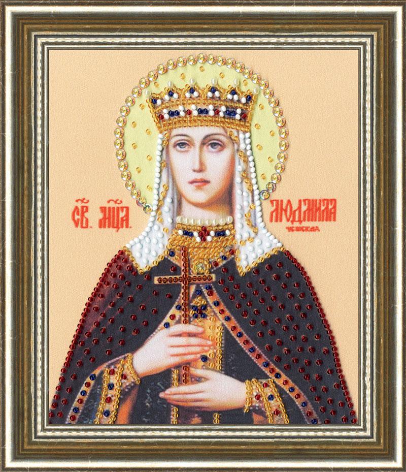 Вышивка Золотое Руно РТ-144 Икона Святой Мученицы Людмилы Чешской