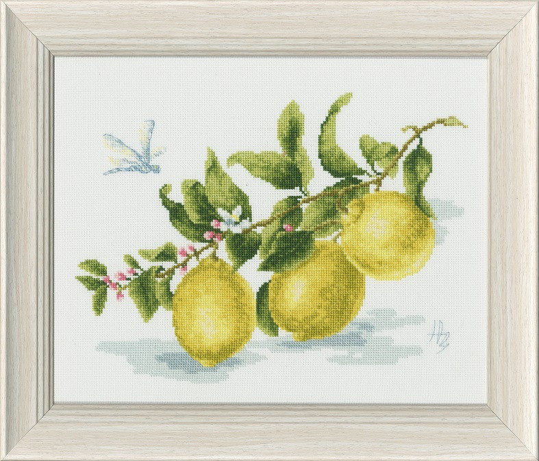 Вышивка Золотое Руно ФС-006 «Веточка лимона» по мотивам картины Н. Зубковой