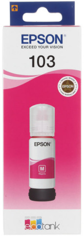 Чернила Epson 103 (водорастворимые) 65 мл, пурпурные (C13T00S34A) - фото 1 - id-p144274642