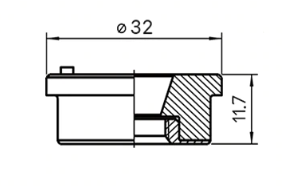 Керамическая проставка D32 мм (Raytools, Bodor) - фото 2 - id-p144821112