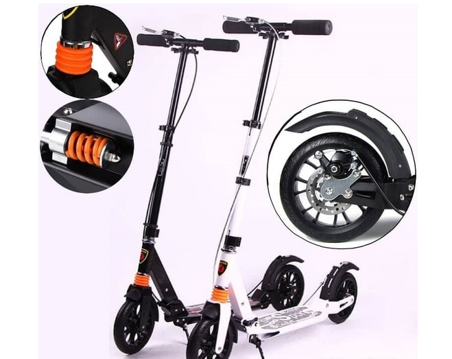 Самокат Scooter Urban Disk с ручным дисковым тормозом, 2 цвета, арт.116D