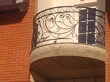 Балкон кованый декоративный Б-8