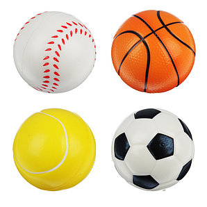 Мяч Спорт, ПВХ, 7,6см, 4 дизайна, 262-219