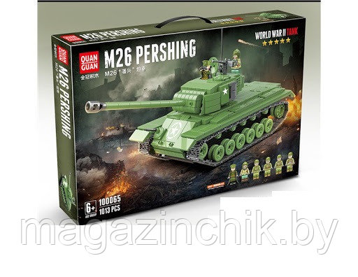 Конструктор Американский танк M26 Pershing, 100065 Quanguan, аналог LEGO - фото 1 - id-p144862937