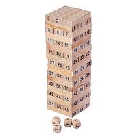 Настольная игра Падающая башня, дерево, 5,5х5,5х18,5см, 272-162