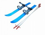 Лыжи пластиковые детские с палками Absolute Champion