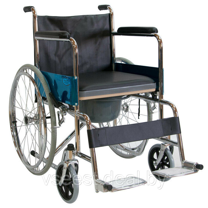 Инвалидное кресло-коляска с санитарным устройством FS 681 Под заказ 7-8 дней - фото 1 - id-p61566061