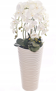 Цветочная композиция из орхидей в горшке 95 см