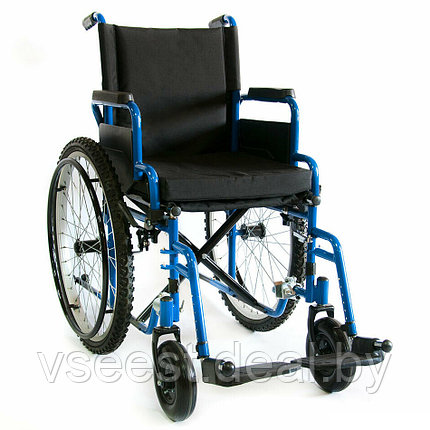 Инвалидная коляска 512AE-41(46,51) см стальная складная, фото 2
