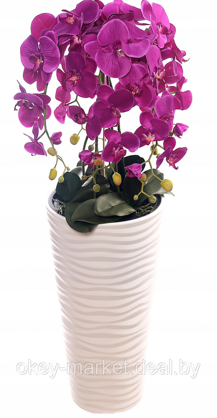 Цветочная композиция из орхидей в горшке 95 см - фото 4 - id-p144890692