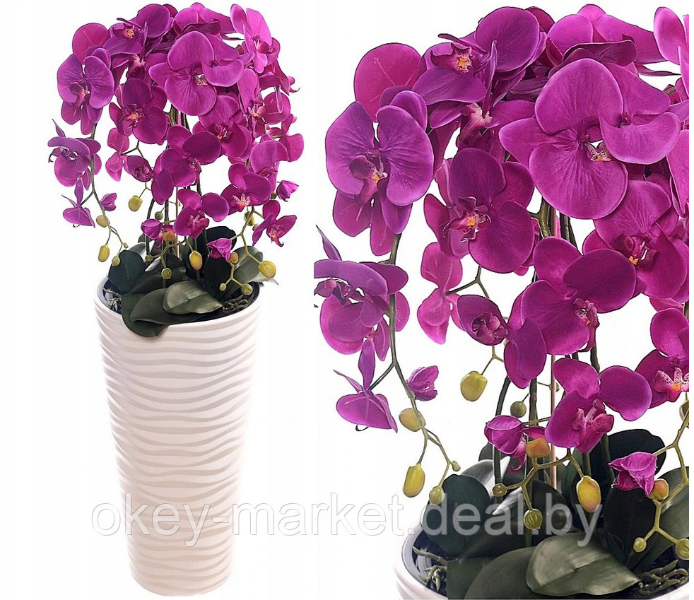 Цветочная композиция из орхидей в горшке 95 см - фото 2 - id-p144890692