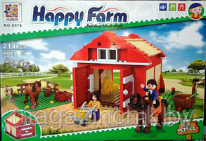 Конструктор Счастливая Ферма JileBao 6016, 214 деталей, аналог Лего