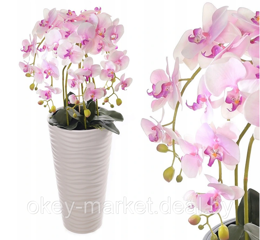 Цветочная композиция из орхидей в горшке 95 см - фото 3 - id-p144896531