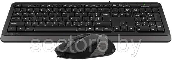 Клавиатура + мышь A4Tech Fstyler F1010 (черный/серый) - фото 2 - id-p144895110