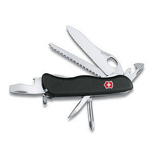 Швейцарский нож Victorinox Trailmaster One Hand Black, серрейторное лезвие, фото 2