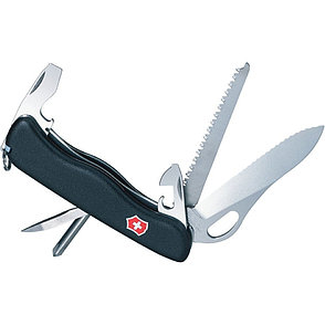 Швейцарский нож Victorinox Trailmaster One Hand Black, серрейторное лезвие, фото 2