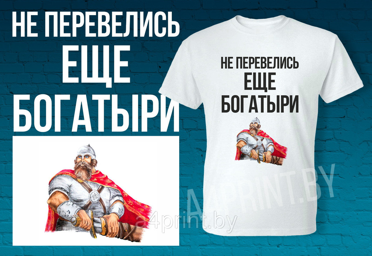Мужские футболки "Богатырь" - фото 1 - id-p144899862